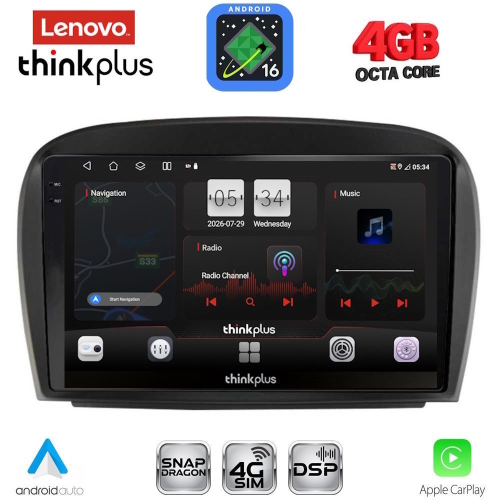 LTG7427_16 LENOVO LTG 7427_CPA (9inc) MULTIMEDIA TABLET for MERCEDES SL (R230) FACELIFT mod. 2006-2012 - Image 1