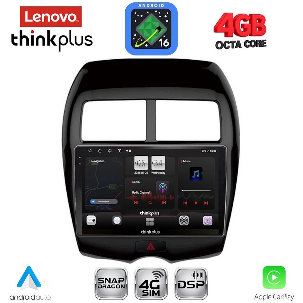 LTG7430_16 LENOVO LTG 7430_CPA (10inc) MULTIMEDIA TABLET for MITSUBISHI ASX mod. 2009-2020 - PEUGEOT 4008 mod. 2012-2018 - Image 1
