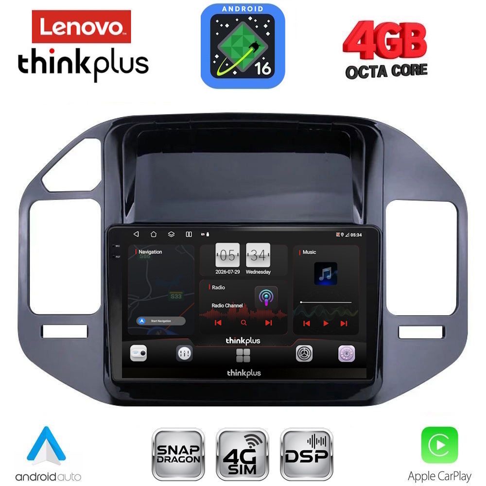 LTG7444_16 LENOVO LTG 7444BL_CPA (9inc) MULTIMEDIA TABLET for MITSUBISHI PAJERO mod. 1999-2006 - Image 1