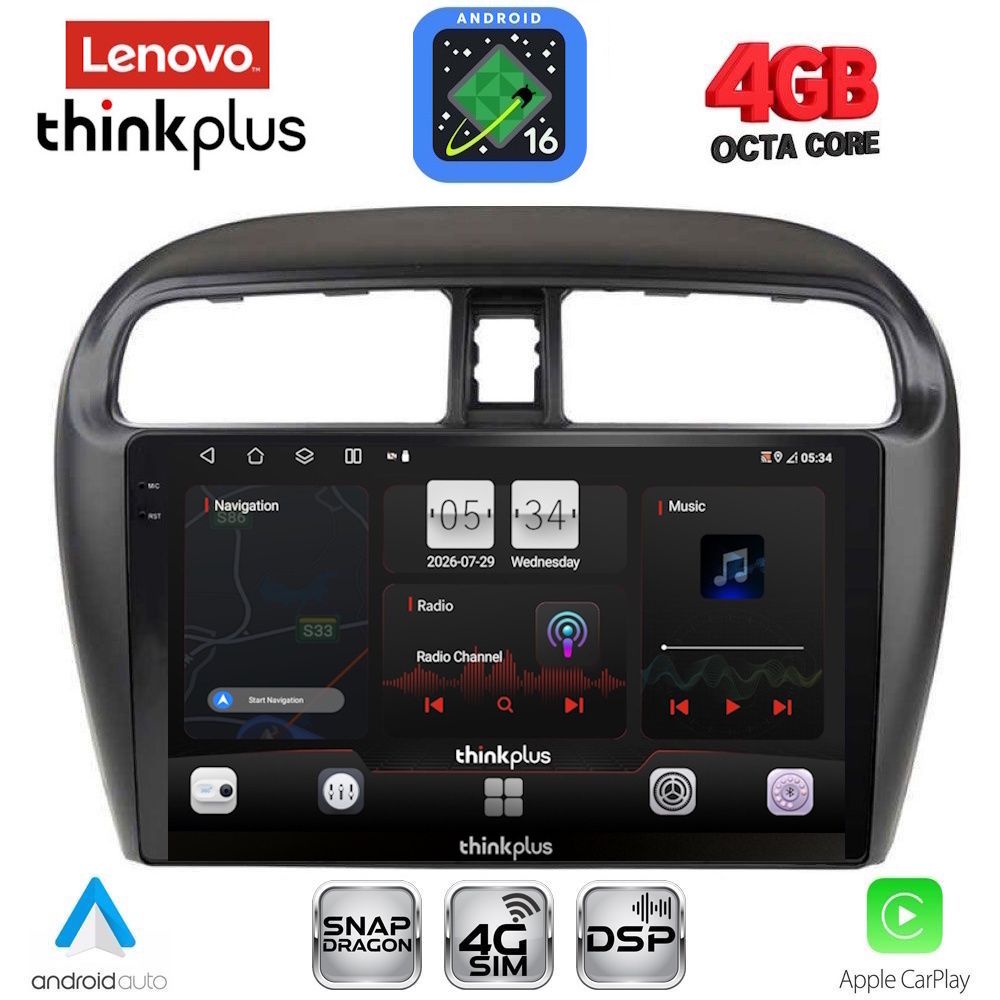 LTG7448_16 LENOVO LTG 7448_CPA (9inc) MULTIMEDIA TABLET for MITSUBISHI SPACESTAR mod. 2013-2020 - Image 1
