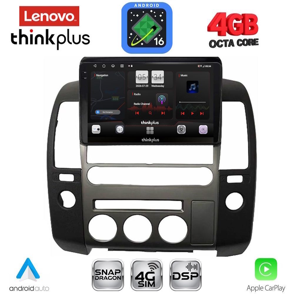 LTG7454NAVI_16 LENOVO LTG 7454_CPA (ORIG.NAVI) (9inc) MULTIMEDIA TABLET for NISSAN NAVARA D40 mod. 2006-2011 με Original Navi - Image 1