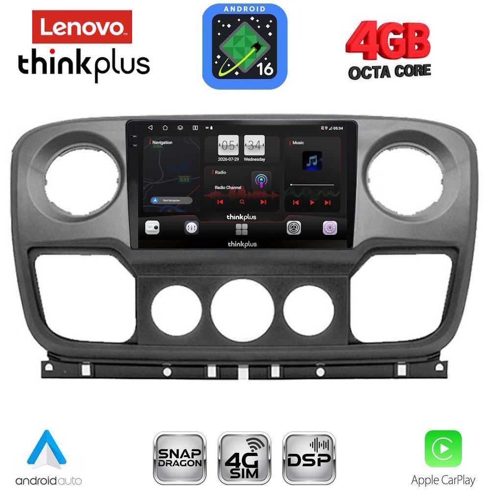 LTG7463_16 LENOVO LTG 7463_CPA (10inc) MULTIMEDIA TABLET for NISSAN NV400 - OPEL MOVANO - RENAULT MASTER mod. 2010-2020 - Image 1