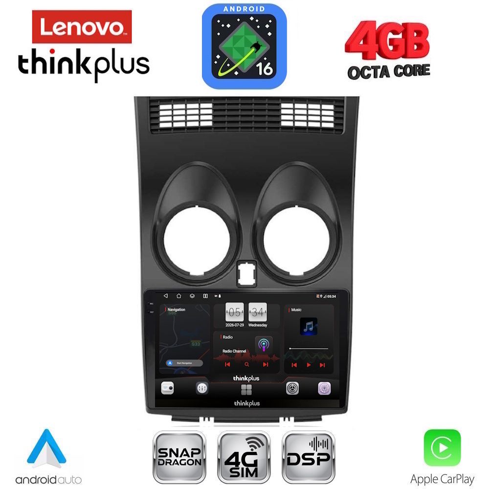LTG7466_16 LENOVO LTG 7466_CPA (9inc) MULTIMEDIA TABLET for NISSAN QASHQAI mod. 2007-2014 - Image 1