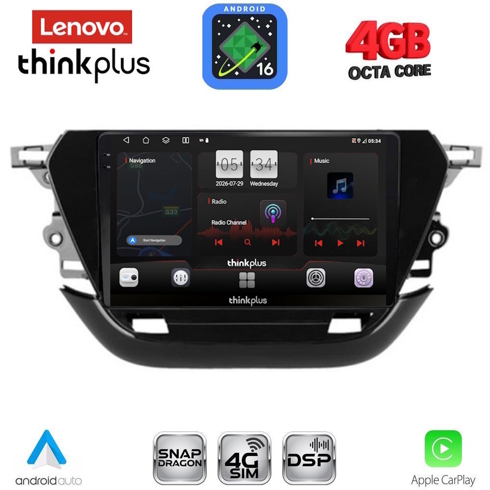 LTG7487_16 LENOVO LTG 7487_CPA (9inc) MULTIMEDIA TABLET for OPEL CORSA F mod. 2019-2024 - Image 1
