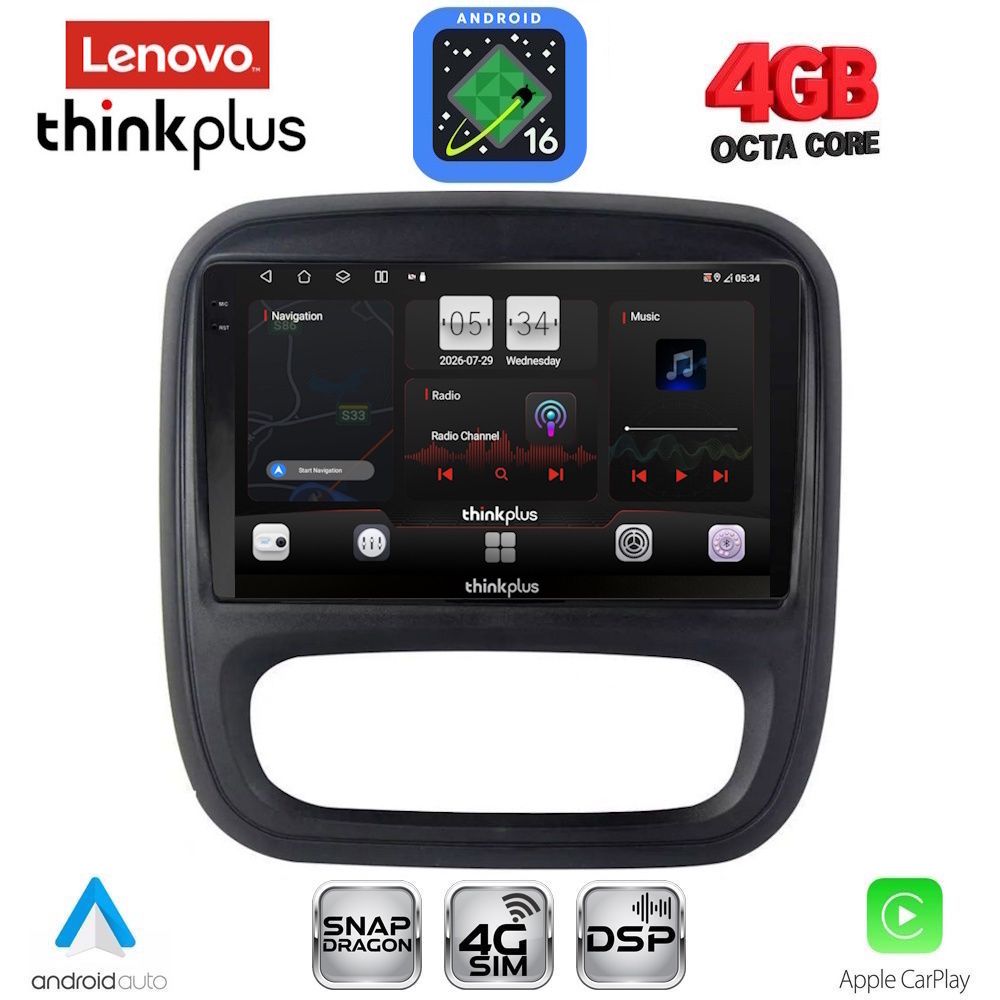 LTG7499_16 LENOVO LTG 7499_CPA (9inc) MULTIMEDIA TABLET for OPEL VIVARO – RENAULT TRAFIC – FIAT TALENDO – NISSAN NV 300 mod. 2014-2019 - Image 1
