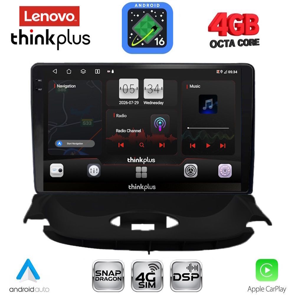 LTG7505_16 LENOVO LTG 7505_CPA (9inc) MULTIMEDIA TABLET for PEUGEOT 206 mod. 1998-2006 - Image 1