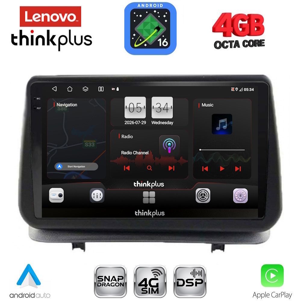 LTG7543_16 LENOVO LTG 7543_CPA (9inc) MULTIMEDIA TABLET for RENAULT CLIO mod. 2005-2011 - Image 1