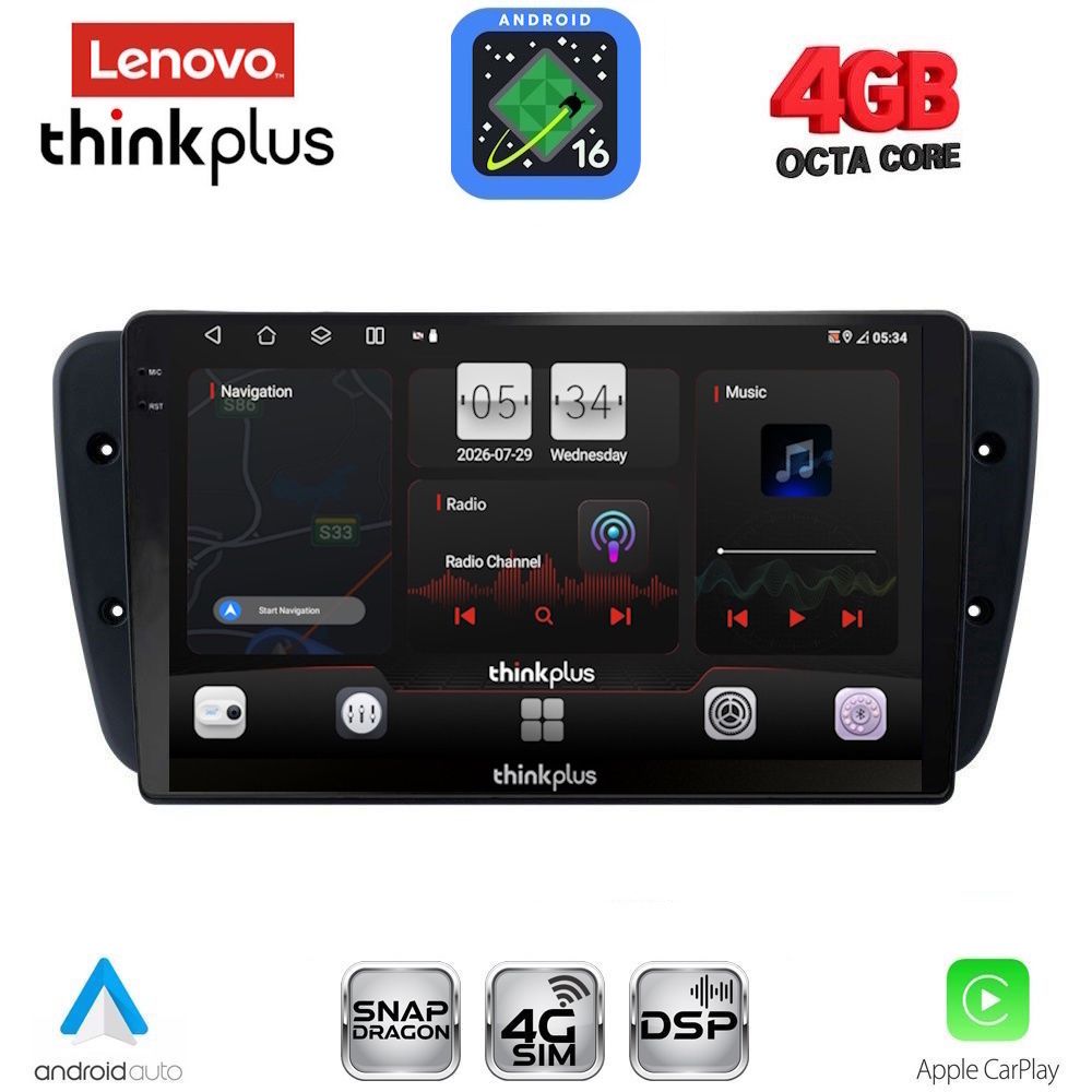 LTG7571_16 LENOVO LTG 7571_CPA (9inc) MULTIMEDIA TABLET for SEAT IBIZA mod. 2008-2015 - Image 1