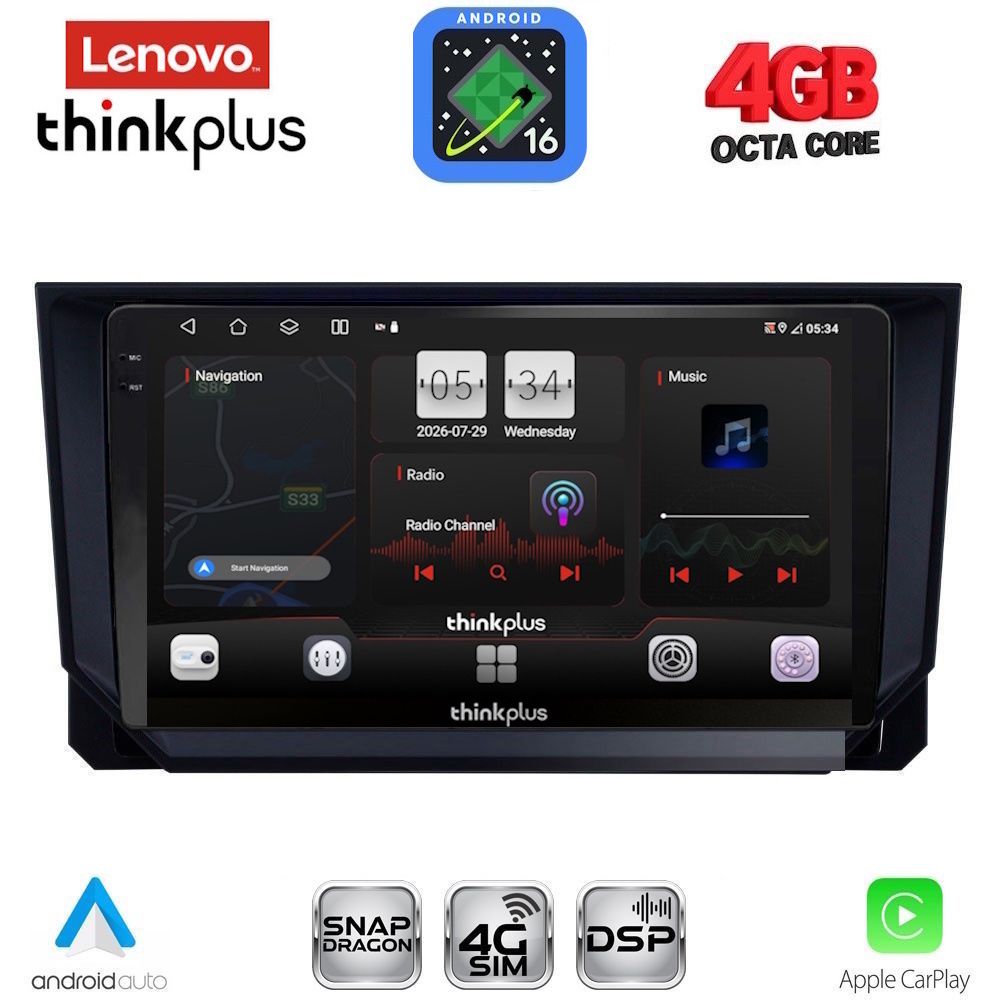 LTG7573_16 LENOVO LTG 7573_CPA (9inc) MULTIMEDIA TABLET for SEAT ARONA - IBIZA mod. 2018-2026 - Image 1