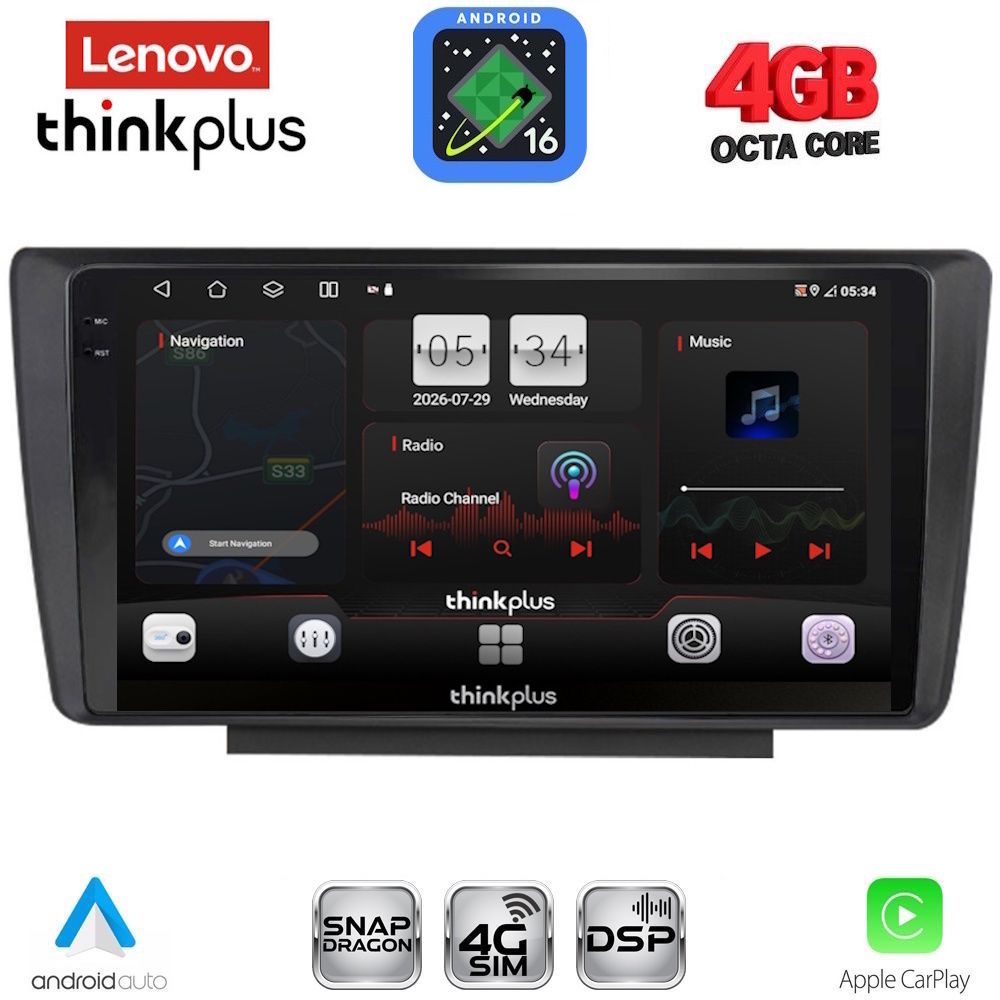 LTG7594_16 LENOVO LTG 7594_CPA (9inc) MULTIMEDIA TABLET for SKODA OCTAVIA 5 mod. 2005-2012 - Image 1