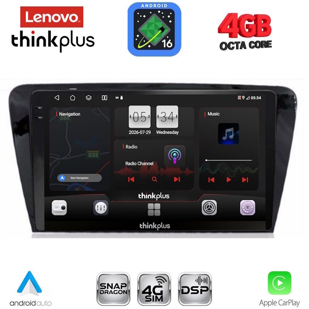 LTG7597_16 LENOVO LTG 7597_CPA (10inc) MULTIMEDIA TABLET for SKODA OCTAVIA 7 mod. 2013-2021 - Image 1