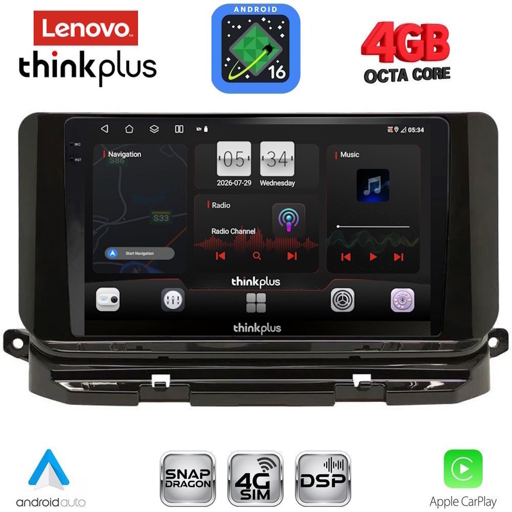 LTG7598_16 LENOVO LTG 7598_CPA (10inc) MULTIMEDIA TABLET for SKODA OCTAVIA 8 mod. 2021-2026 - Image 1