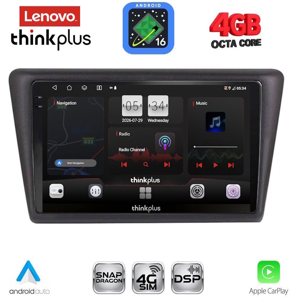 LTG7600_16 LENOVO LTG 7600_CPA (9inc) MULTIMEDIA TABLET for SKODA RAPID SPACEBACK mod. 2014-2019 - Image 1