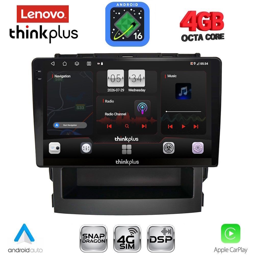 LTG7664_16 LENOVO LTG 7664_CPA (9inc) MULTIMEDIA TABLET for SUBARU FORESTER - IMPREZA mod. 2019-2025 - Image 1