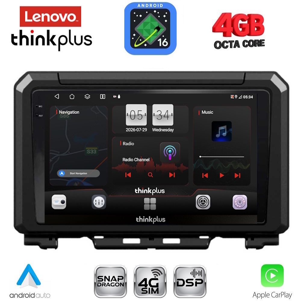 LTG7679_16 LENOVO LTG 7679_CPA (9inc) MULTIMEDIA TABLET for SUZUKI JIMNY mod. 2017-2026 - Image 1