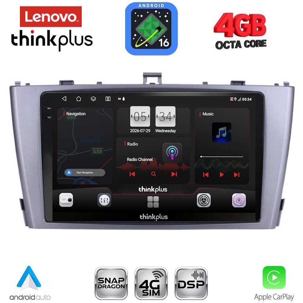 LTG7705SL_16 LENOVO LTG 7705SL_CPA (9inc) MULTIMEDIA TABLET for TOYOTA AVENSIS (T27) mod. 2009-2015 (SILVER) - Image 1
