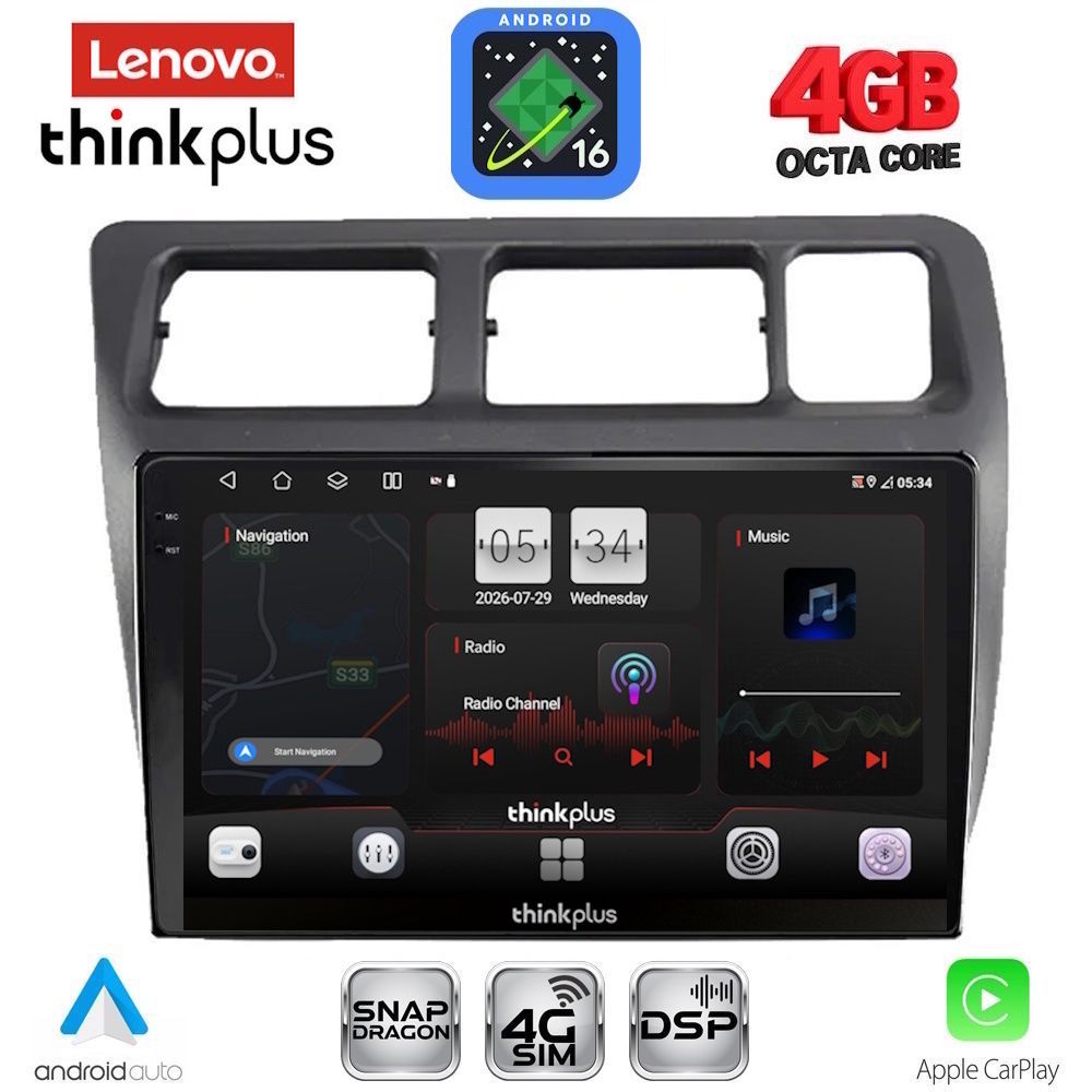 LTG7710_16 LENOVO LTG 7710_CPA (9inc) MULTIMEDIA TABLET for TOYOTA COROLLA mod. 1992-1997 - Image 1