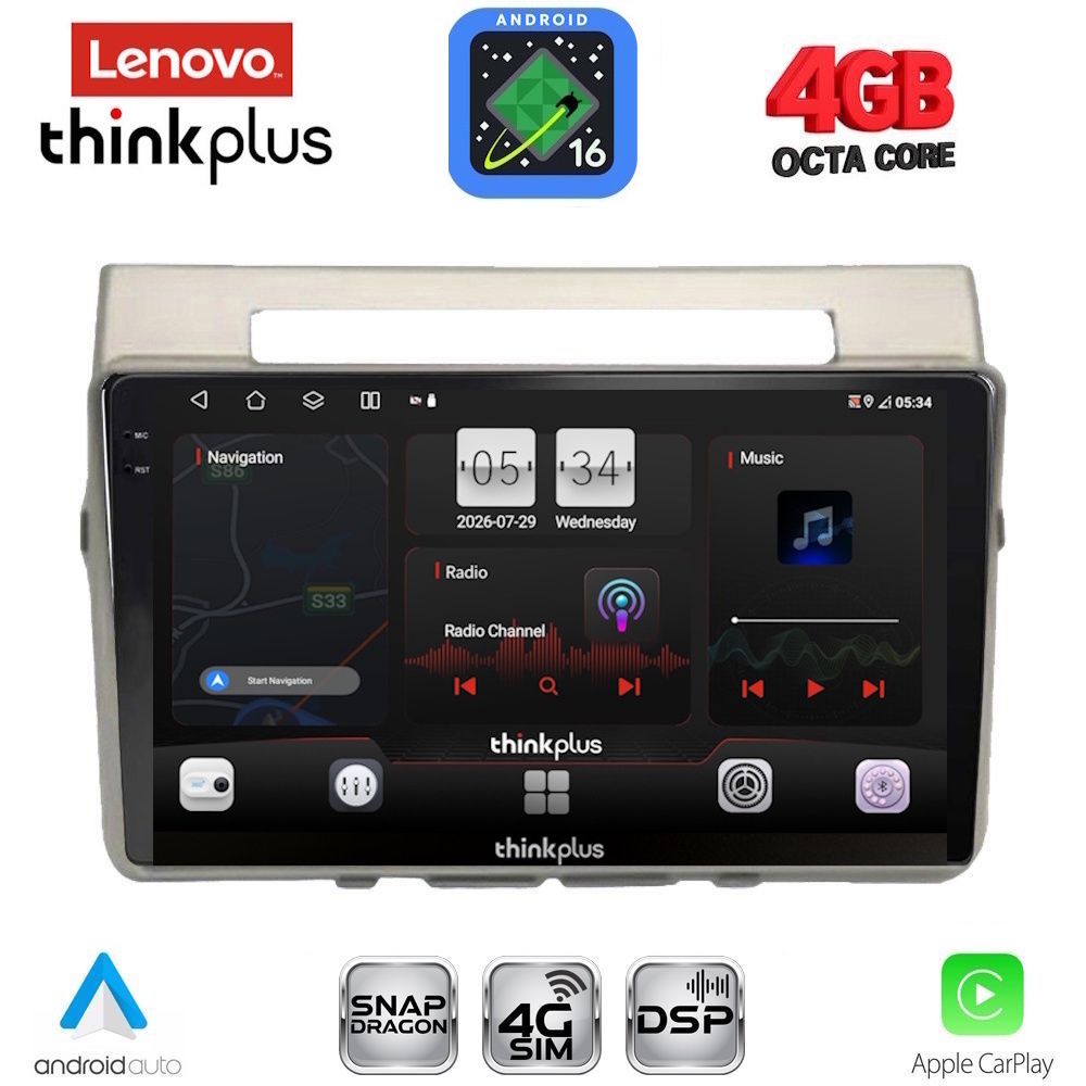 LTG7711_16 LENOVO LTG 7711B_CPA (9inc) MULTIMEDIA TABLET for TOYOTA COROLLA VERSO mod. 2004-2009 - Image 1
