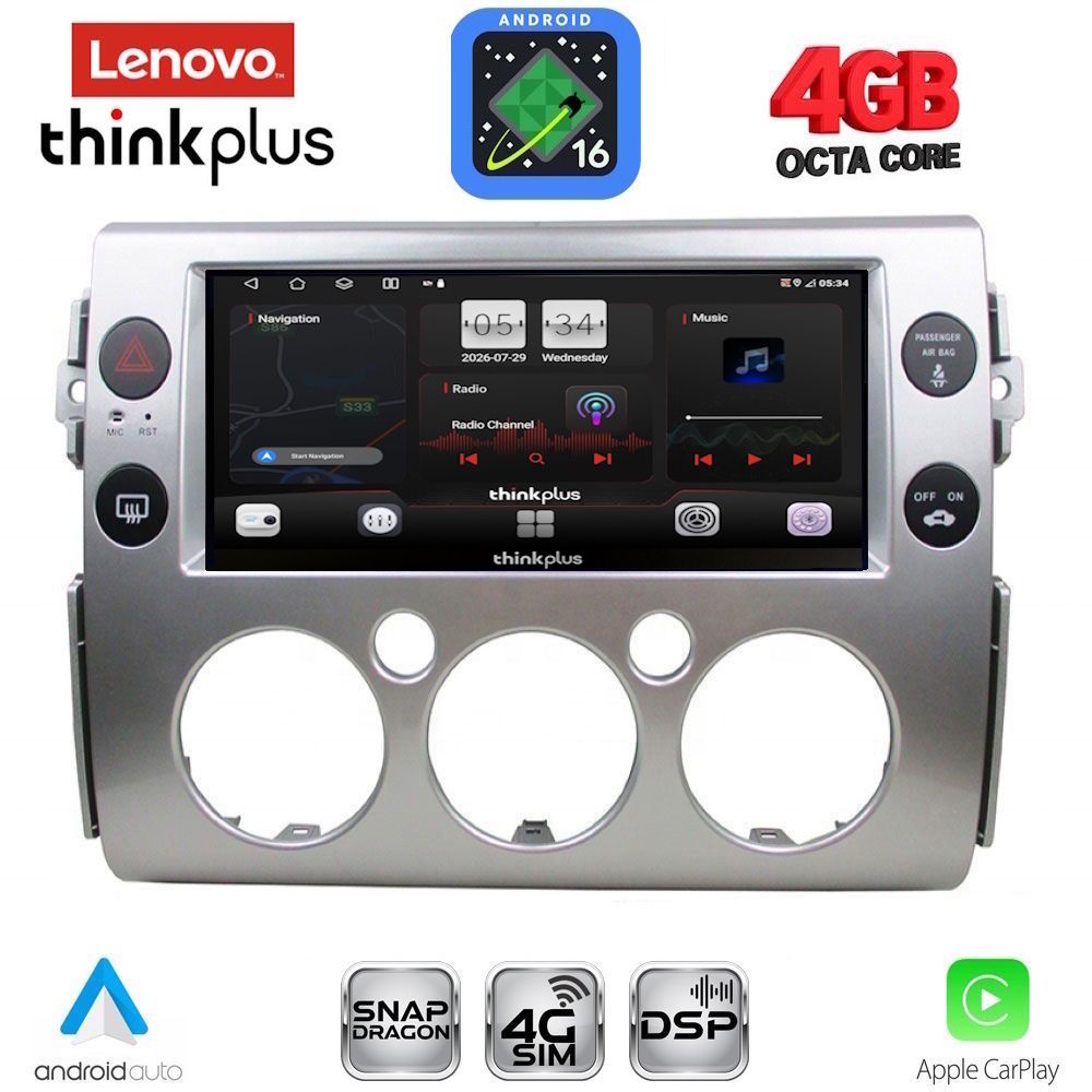 LTG7717_16 LENOVO LTG 7717_CPA (9inc) MULTIMEDIA TABLET for TOYOTA FJ CRUISER mod. 2007-2022 - Image 1