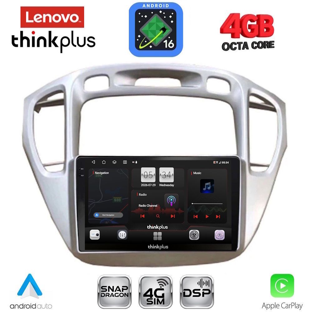 LTG7718_16 LENOVO LTG 7718_CPA (9inc) MULTIMEDIA TABLET for TOYOTA HIGHLANDER mod. 2002-2009 - Image 1