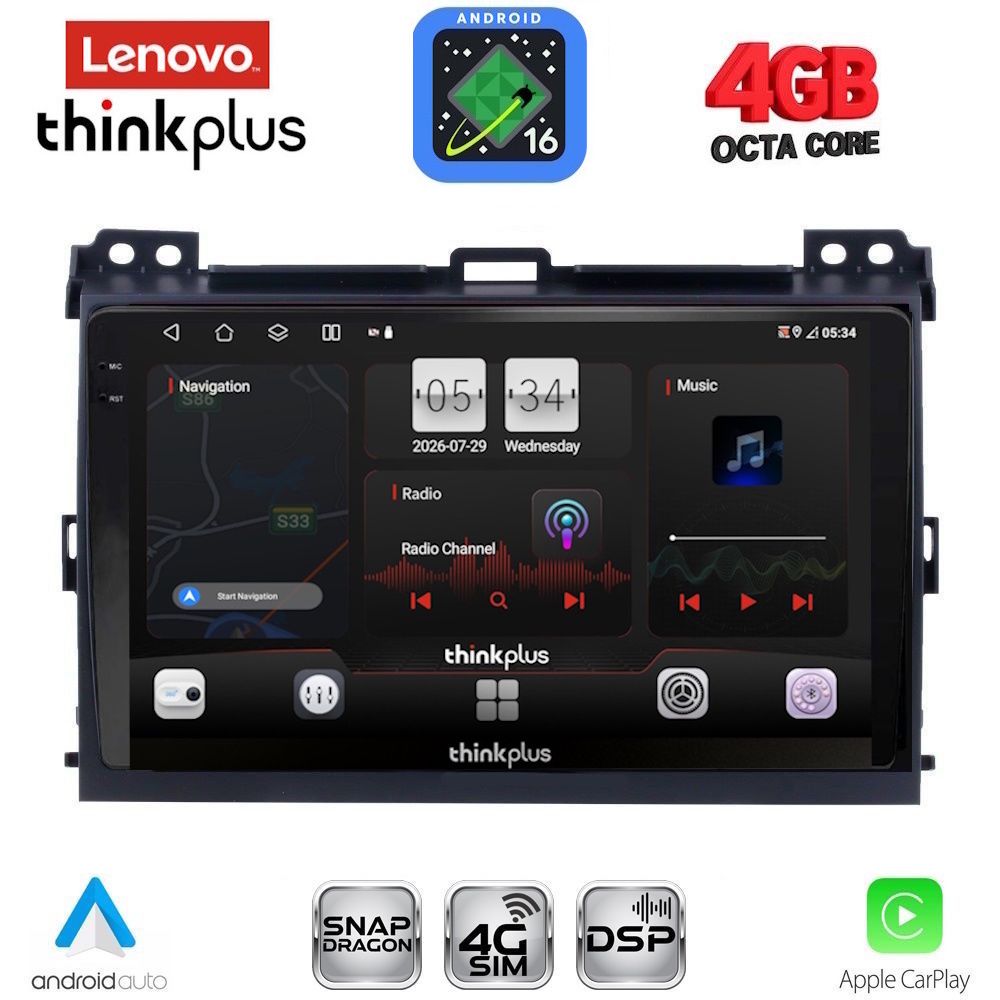 LTG7723_16 LENOVO LTG 7723_CPA (9inc) MULTIMEDIA TABLET for TOYOTA LANDCRUISER mod. 2002-2008 - Image 1