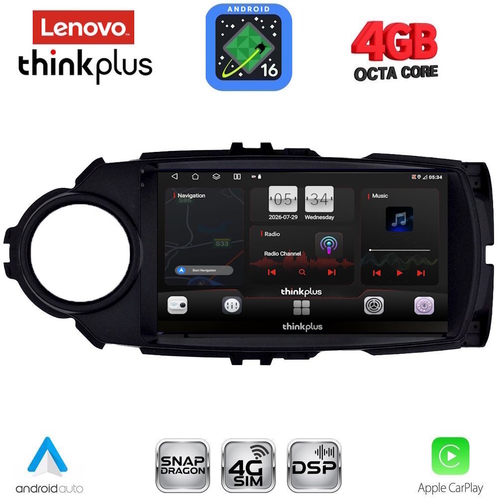 LTG7737FL_16 LENOVO LTG 7737FL_CPA (9inc) MULTIMEDIA TABLET for TOYOTA YARIS mod. 2015-2020 - Image 1