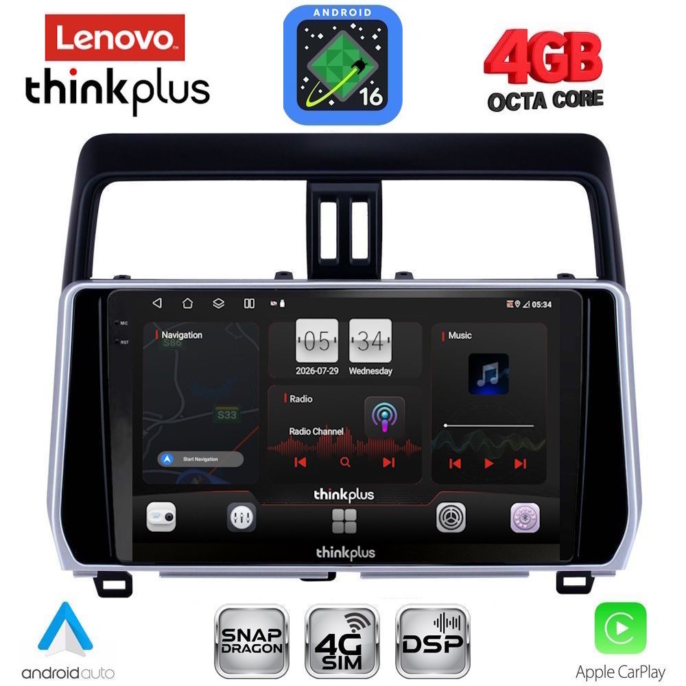 LTG7739_16 LENOVO LTG 7739_CPA (10inc) MULTIMEDIA TABLET for TOYOTA LAND CRUISER - PRADO mod. 2019-2023 - Image 1