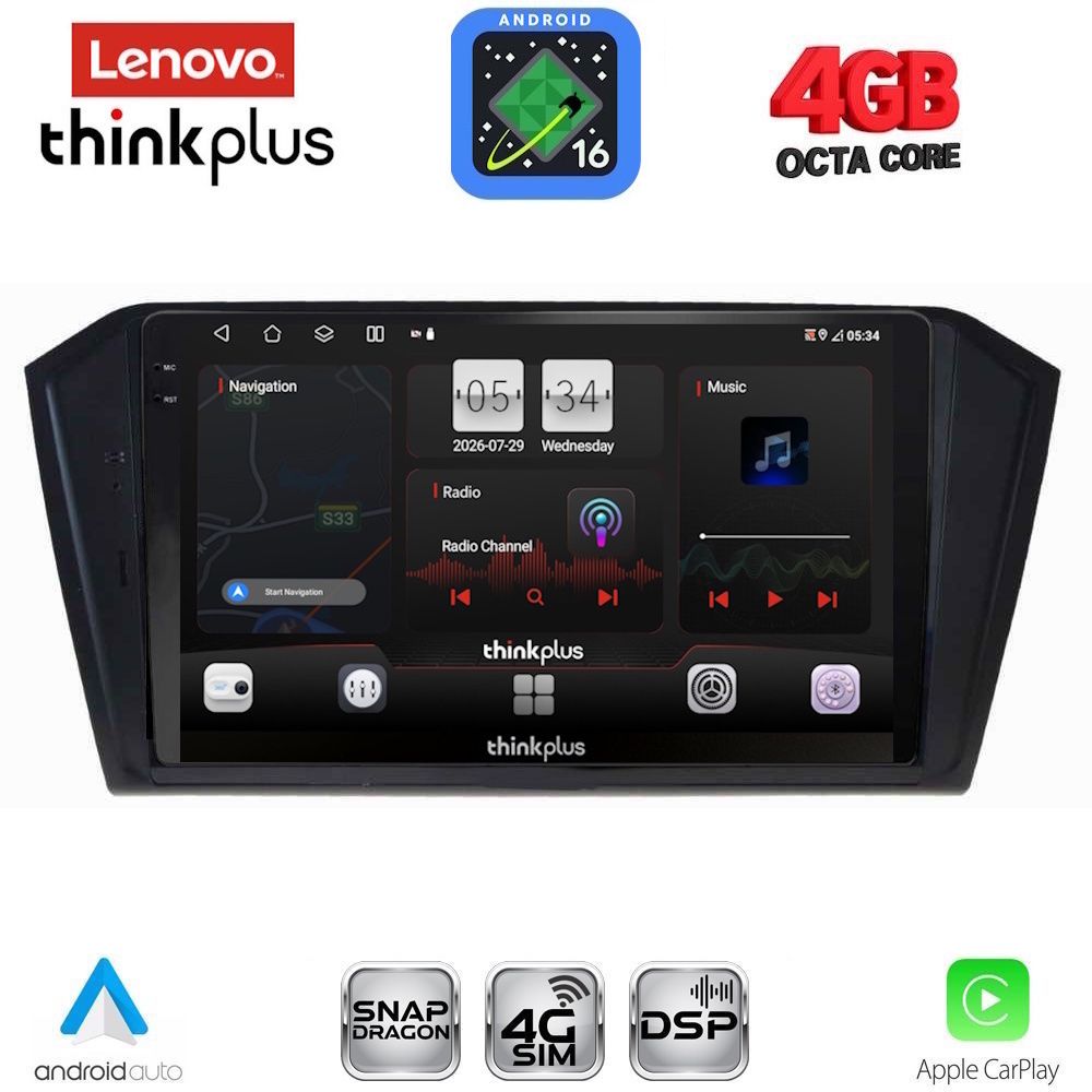 LTG7750_16 LENOVO LTG 7750_CPA (10inc) MULTIMEDIA TABLET for VW PASSAT mod. 2016-2023 - Image 1