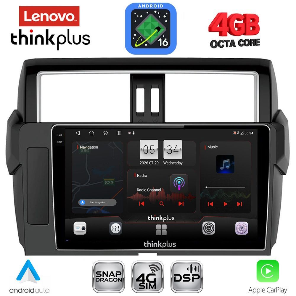 LTG7777ΒL_16 LENOVO LTG 7777_CPA (10inc) MULTIMEDIA TABLET for TOYOTA PRADO mod. 2014-2017 - Image 1