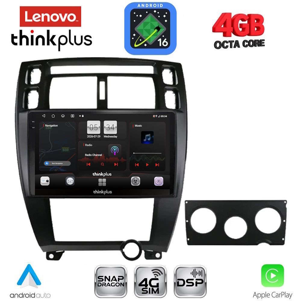 LTGF7241BL_16 LENOVO LTG 7241BL_CPA (10inc) MULTIMEDIA TABLET for HYUNDAI TUCSON mod. 2004-2010 (BLACK) - Image 1