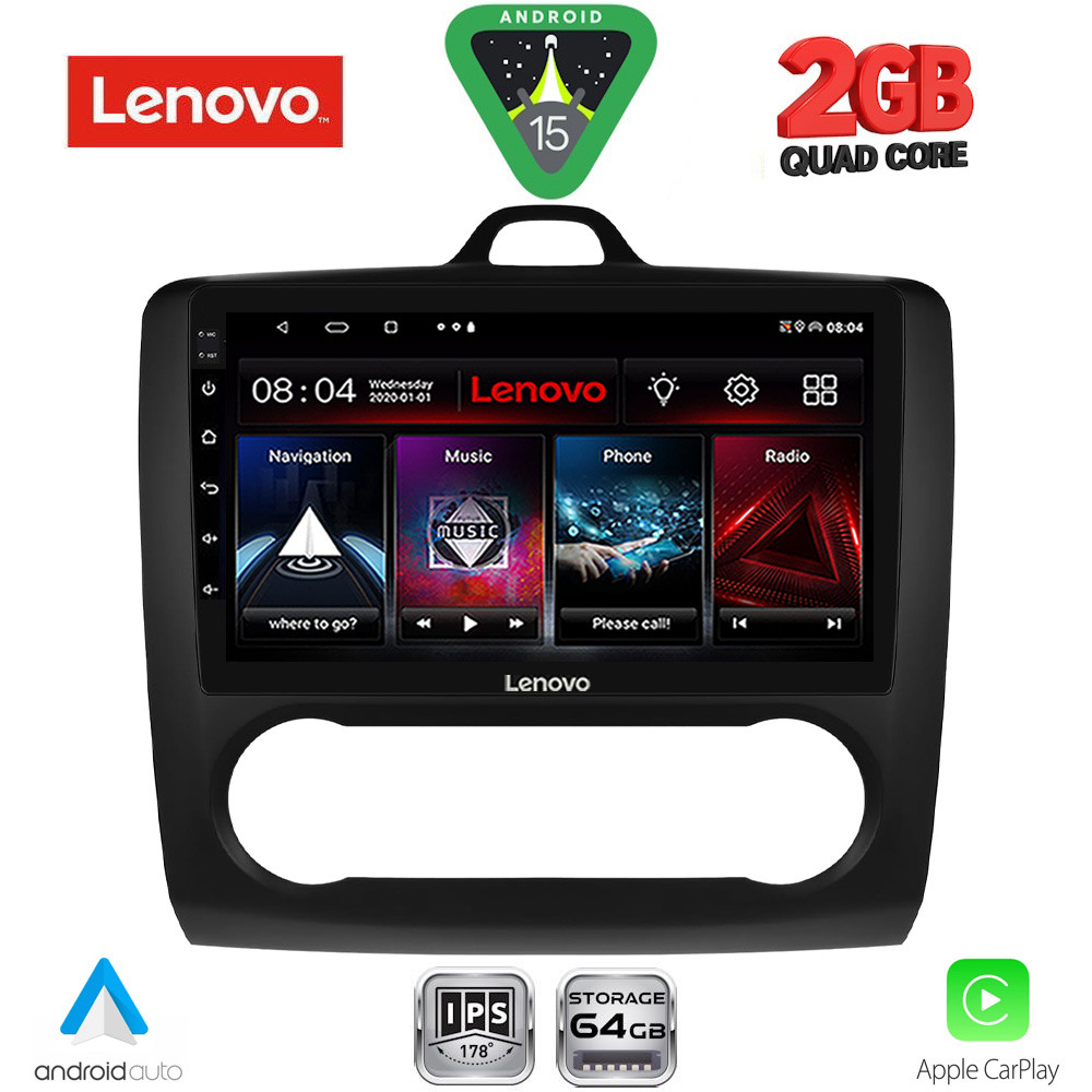 LVD2156ΒL-CL_15 LENOVO LVD 2156BL_CPA CLIMA (9inc) MULTIMEDIA TABLET for FORD FOCUS mod. 2005-2012 (BLACK) - Image 1
