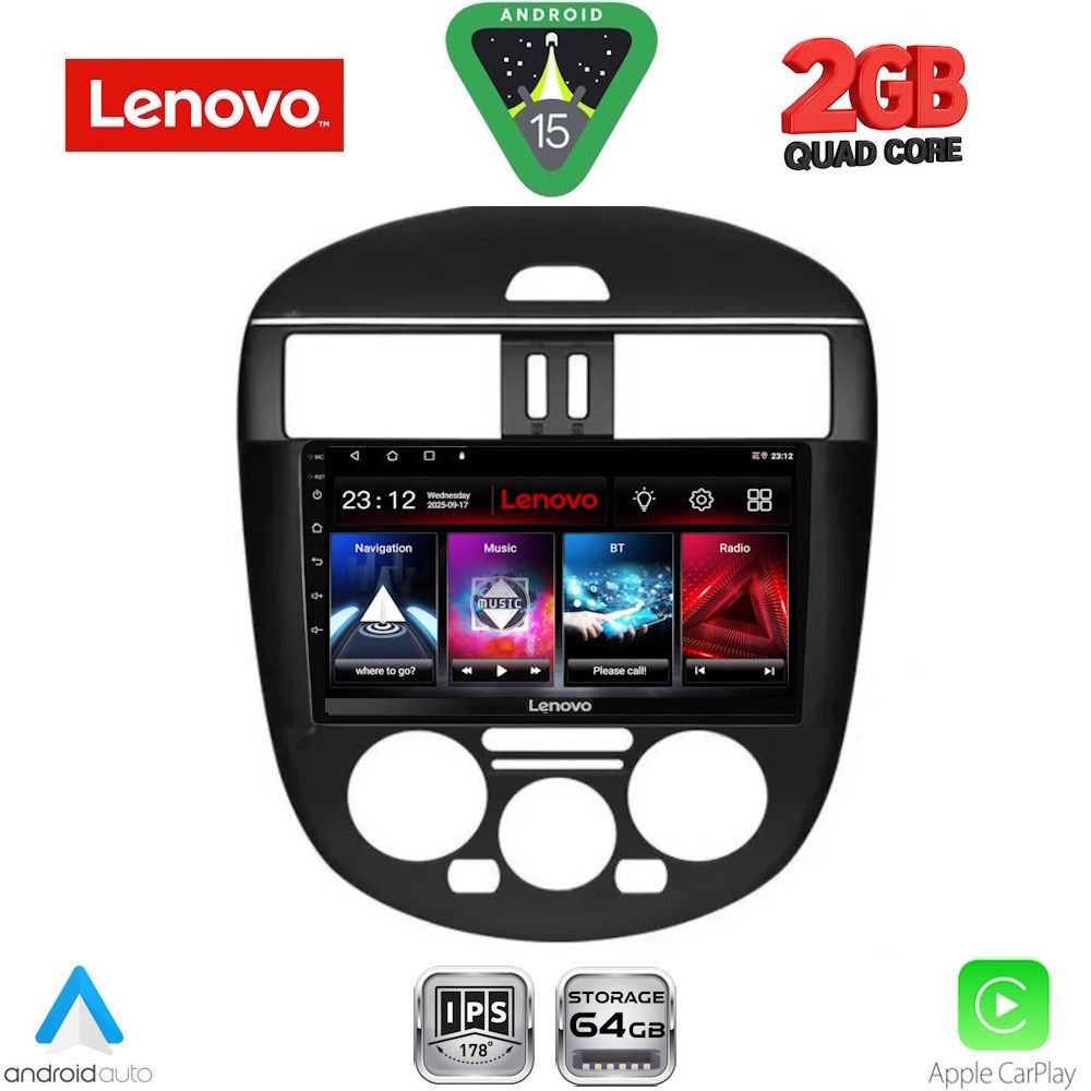 LVD2465AC-15 LENOVO LVD 2465B AC_CPA (9inc) MULTIMEDIA TABLET for NISSAN TIIDA mod. 2012-2015 with A/C - Image 1