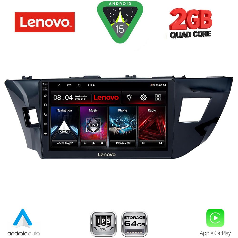 LVD2714MD_15 LENOVO LVD 2714MD_CPA (10inc) MULTIMEDIA TABLET for TOYOTA COROLLA mod. 2013-2016 - Image 1