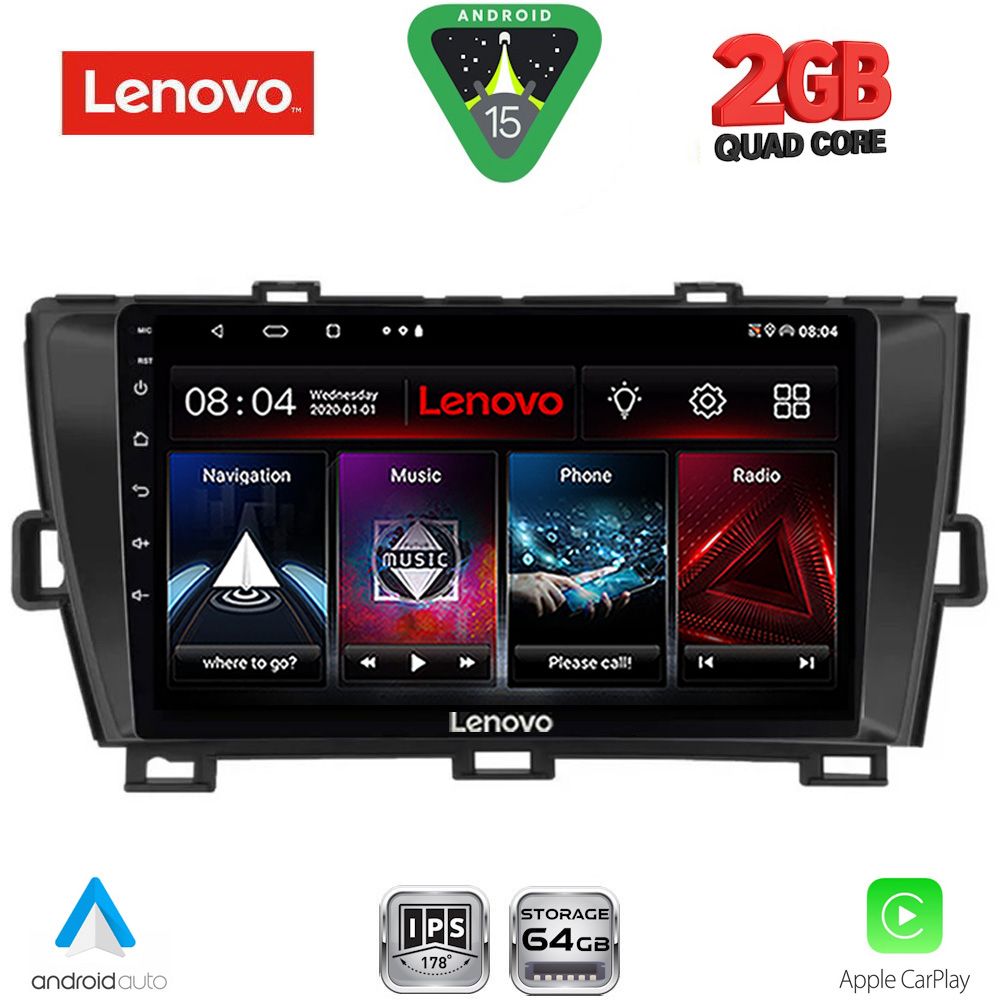 LVD2726BL_15 LENOVO LVD 2726BL_CPA (9inc) MULTIMEDIA TABLET for TOYOTA PRIUS mod. 2009-2015 (BLACK) - Image 1