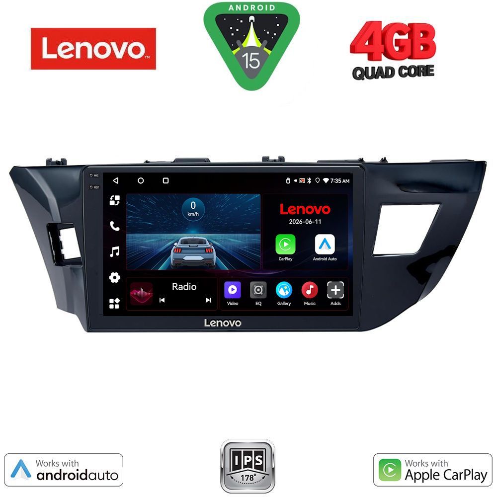 LVE7714MD_15 LENOVO LVE 8714MD_CPAA (10inc) MULTIMEDIA TABLET for TOYOTA COROLLA mod. 2013-2016 - Image 1