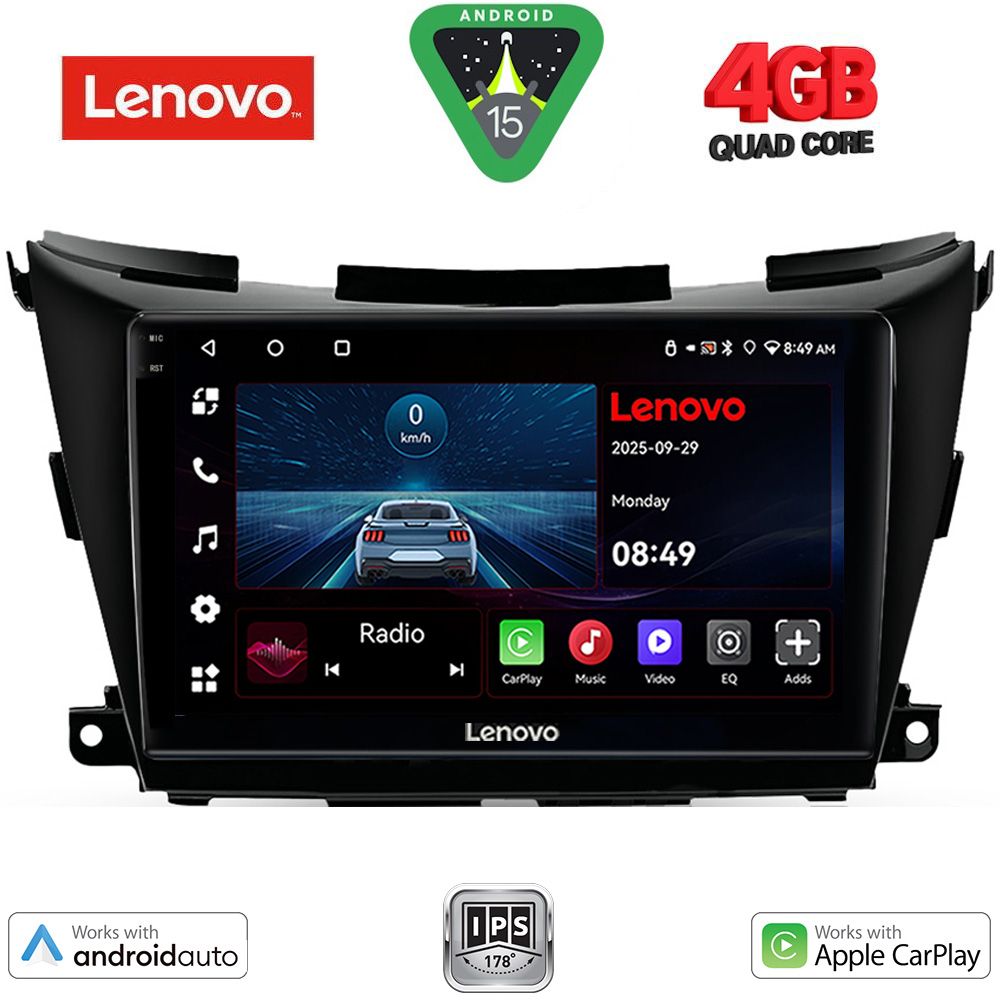 LVE8462B_15 LENOVO LVE 8462B_CPAA (9inc) MULTIMEDIA TABLET for NISSAN MURANO mod. 2017-2025 - Image 1