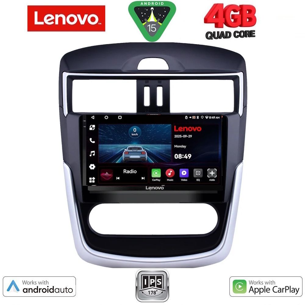 LVE8465CL-15 LENOVO LVE 8465C CL_CPAA (9inc) MULTIMEDIA TABLET for NISSAN TIIDA mod. 2016-2023 with CLIMA - Image 1