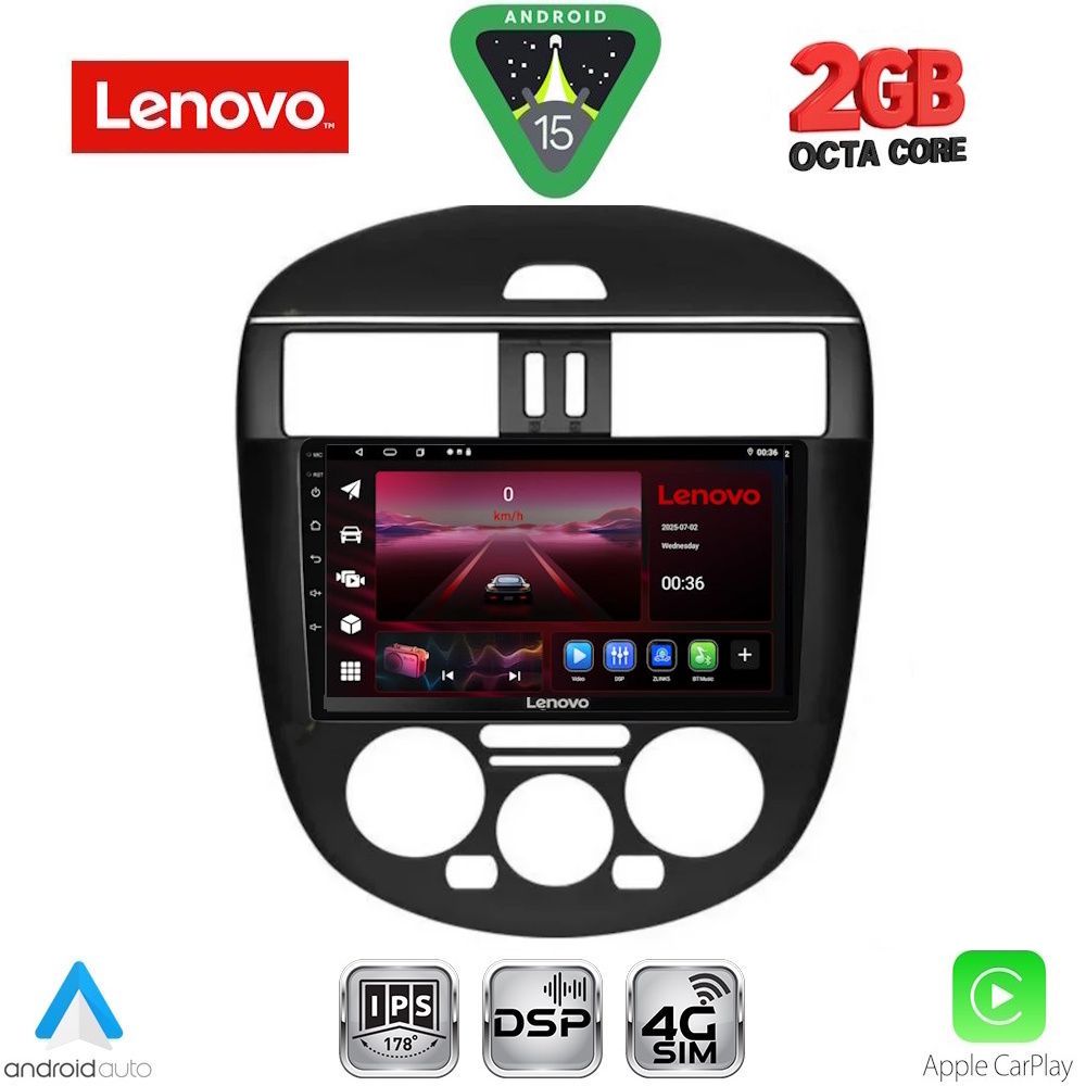 LVF5465AC-15 LENOVO LVF 5465B AC_CPA (9inc) MULTIMEDIA TABLET for NISSAN TIIDA mod. 2012-2015 with A/C - Image 1
