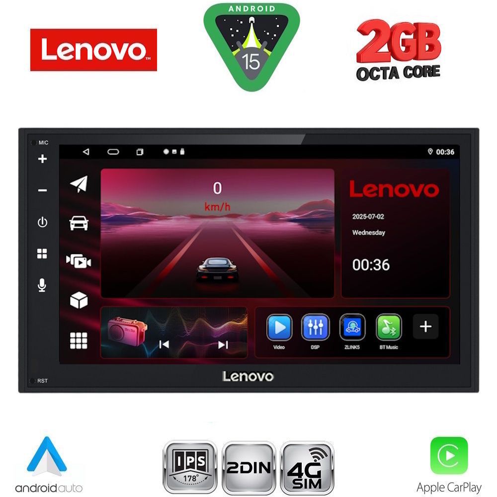 LVF568-15 LENOVO LVF 568_CPA (6.8'' DECK) MULTIMEDIA 2DIN with 4G SIM - Image 1