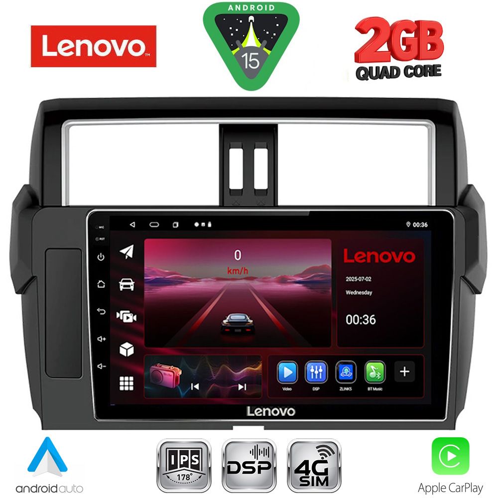 LVF5777ΒL_15 LENOVO LVF 5777_CPA (10inc) MULTIMEDIA TABLET for TOYOTA PRADO mod. 2014-2017 - Image 1