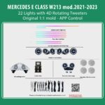DIQ AMBIENT MERCEDES E (W213) BC07M5X (Digital iQ Ambient Light for Mercedes E (W213) mod. 2021-2023 with 22 Lights)