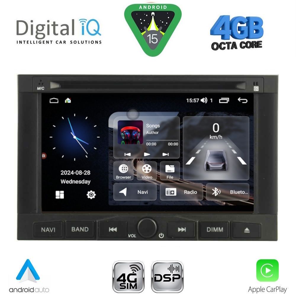 MSG458-15 DIGITAL IQ MSG 458_CPA (7” DECK) MULTIMEDIA SYSTEM for CITROEN BERLINGO mod. 2008-2019 – PEUGEOT 3008 mod. 2009-2016 – EXPERT mod. 2007-2016 - Image 1