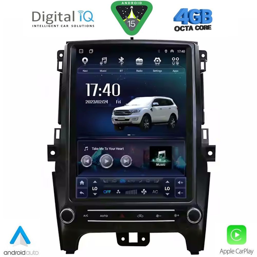 MSG645-15 DIGITAL IQ MSG 645_CPA (TESLA 12.3") MULTIMEDIA OEM for FORD RANGER mod. 2015-2022 - Image 1