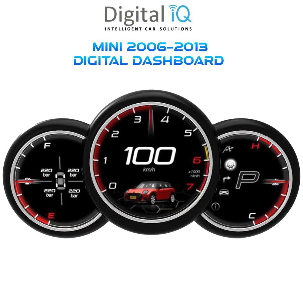 Mini_2006-13_Digital_Dashboard_01 DIGITAL IQ DDD 964_DC DIGITAL INSTRUMENT CLUSTER for MINI Cooper R56 R57 mod. 2006-2013) - Image 1