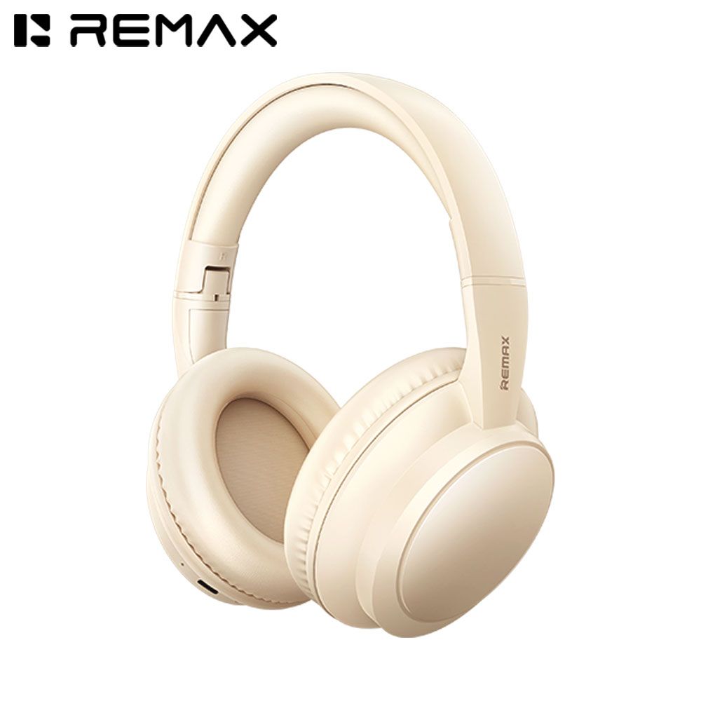 REMAX_RB100HB_beige_01 REMAX RB-100HB (BEIGE) WIRELESS HEADPHONES - Image 1