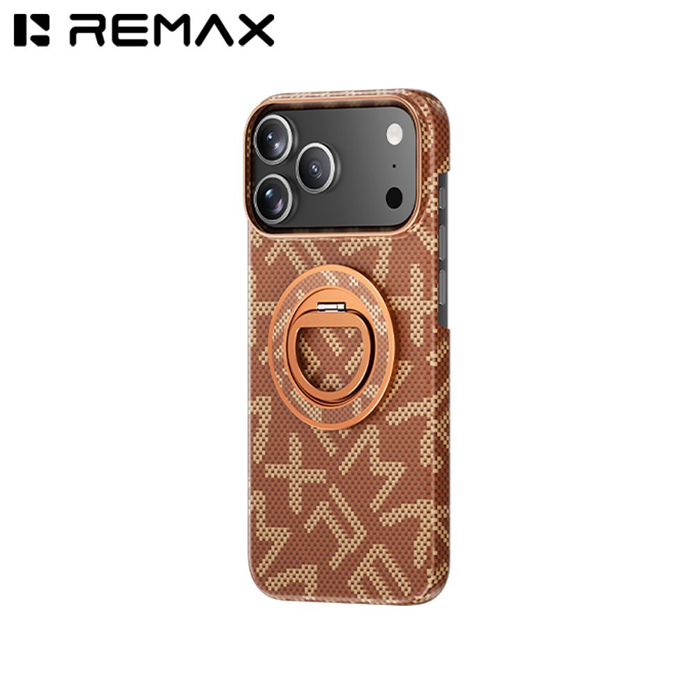 REMAX_RMC10_iphone17promax_orange REMAX RMC-10 EXCLUSIVE CASE for iPHONE 17 PRO MAX (ORANGE) - Image 1