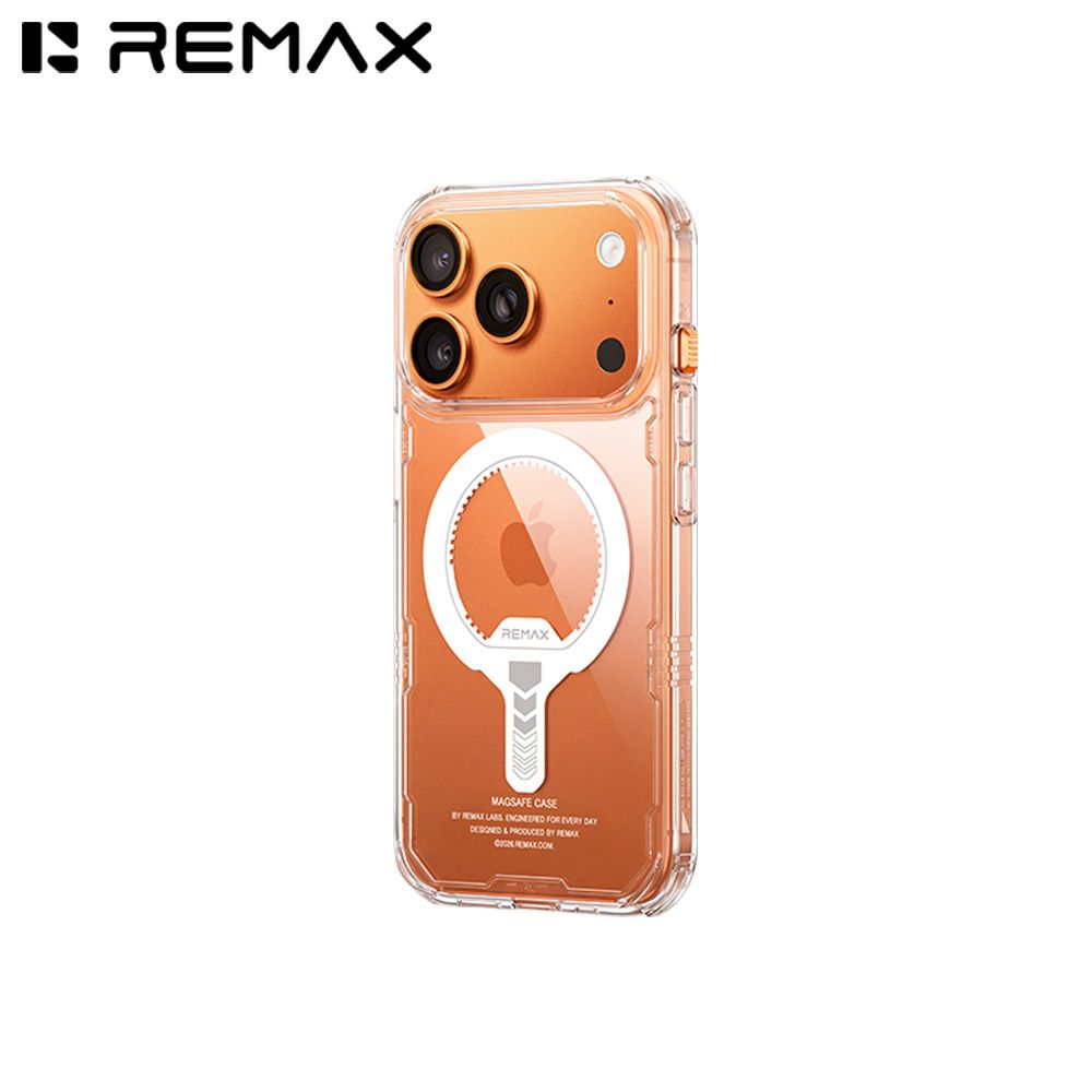 REMAX_RMC12_iphone17pro_01 REMAX RMC-12 TRANSPARENT MAGNETIC CASE for iPHONE 17 PRO - Image 1