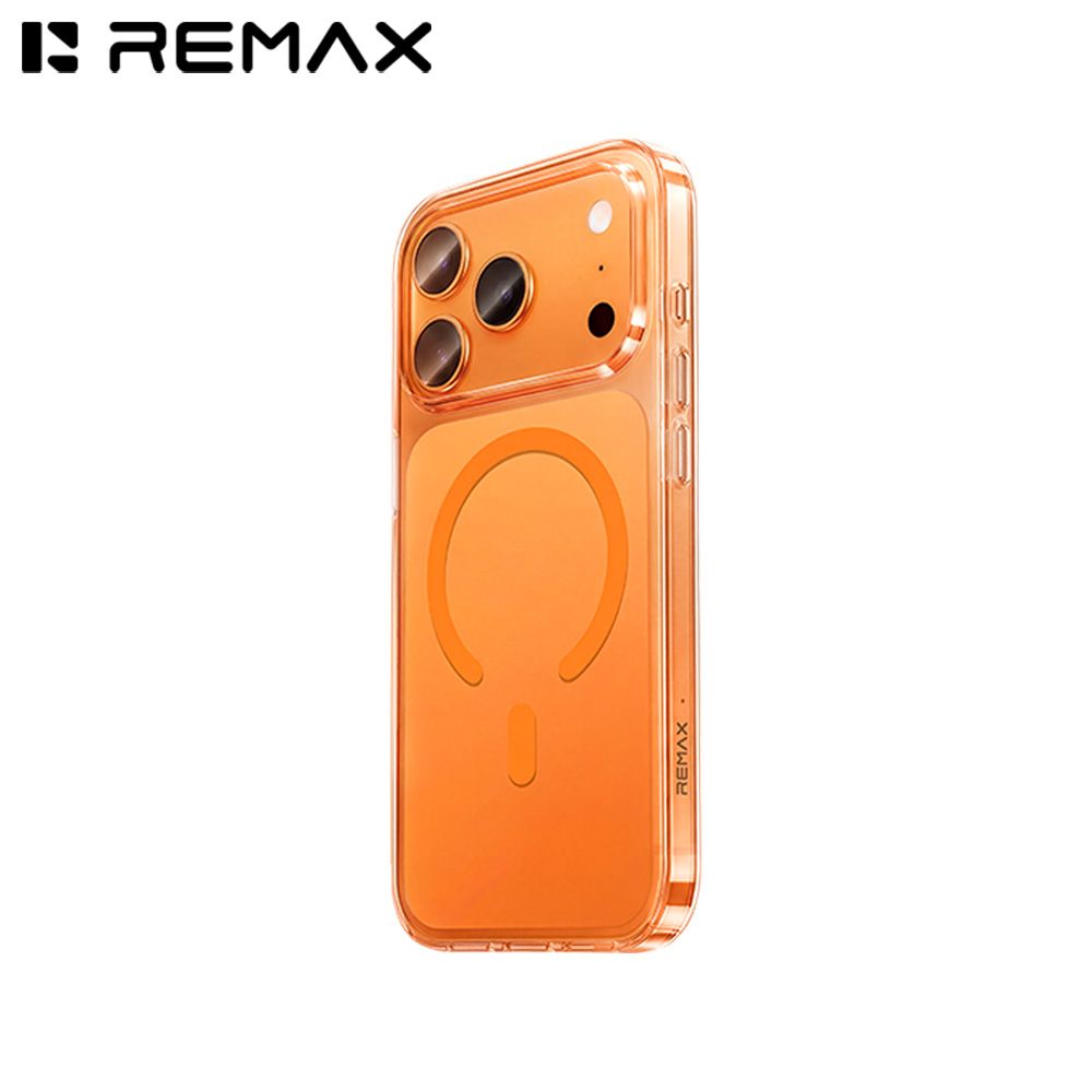 REMAX_RMC15_iphone17proMAX_orange REMAX RMC-15 MAGNETIC CASE for iPHONE 17 PRO MAX (ORANGE) - Image 1