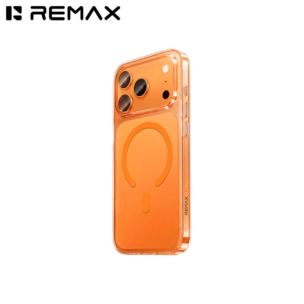 REMAX_RMC15_iphone17pro_orange REMAX RMC-15 MAGNETIC CASE for iPHONE 17 PRO (ORANGE) - Image 1