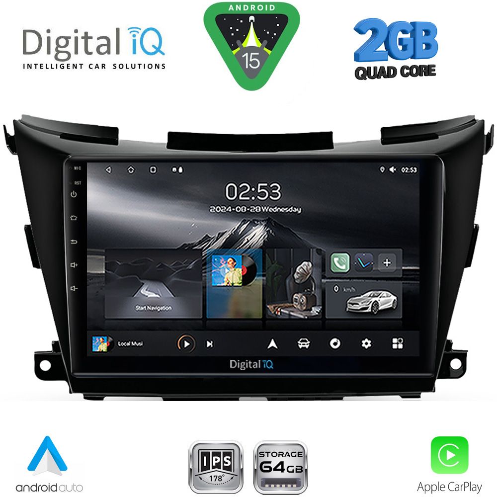 RSD1462B_15 DIGITAL IQ RSD 1462B_CPA (9inc) MULTIMEDIA TABLET for NISSAN MURANO mod. 2017-2025 - Image 1